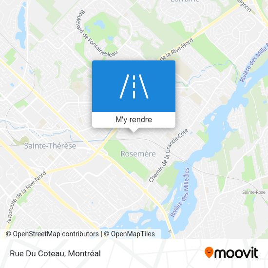 Rue Du Coteau plan