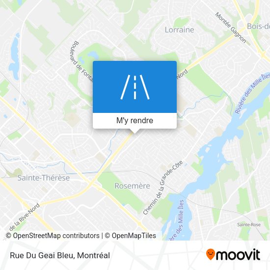 Rue Du Geai Bleu plan