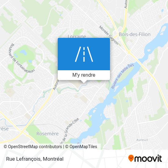 Rue Lefrançois plan