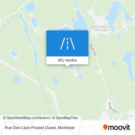 Rue Des Lacs-Pinatel Ouest plan