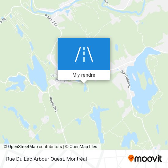Rue Du Lac-Arbour Ouest plan