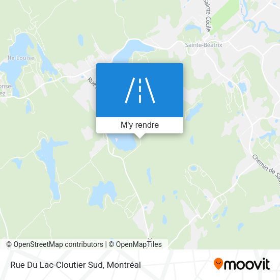 Rue Du Lac-Cloutier Sud plan