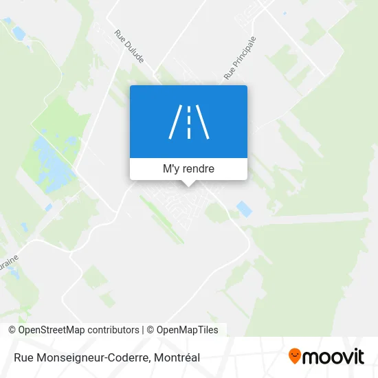 Rue Monseigneur-Coderre plan