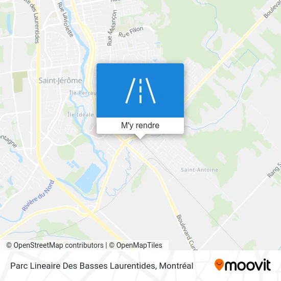 Parc Lineaire Des Basses Laurentides plan