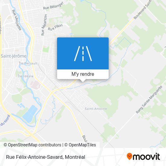 Rue Félix-Antoine-Savard plan