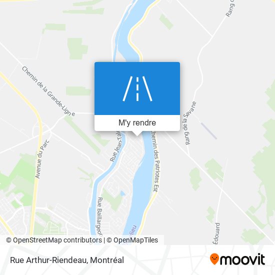 Rue Arthur-Riendeau plan