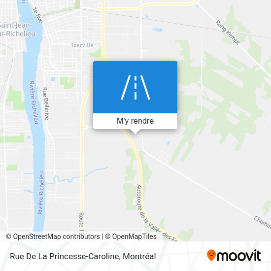 Rue De La Princesse-Caroline plan