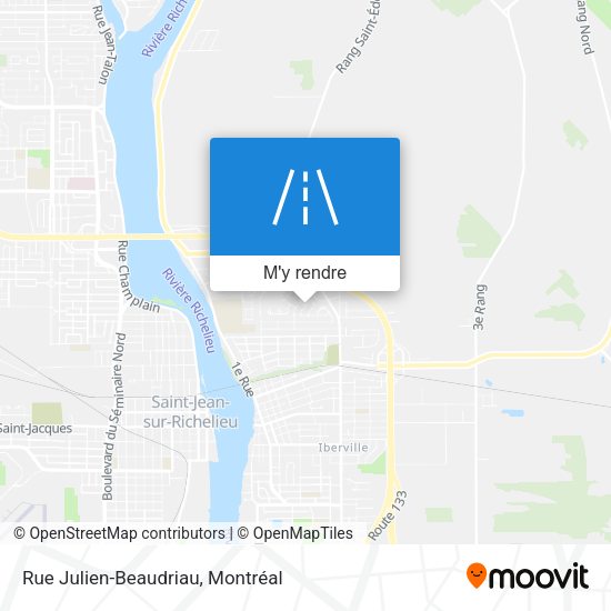 Rue Julien-Beaudriau plan