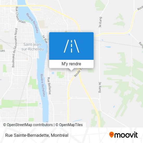 Rue Sainte-Bernadette plan