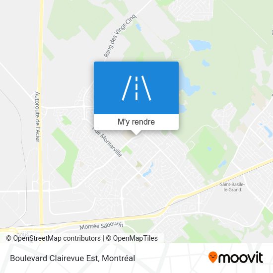 Boulevard Clairevue Est plan