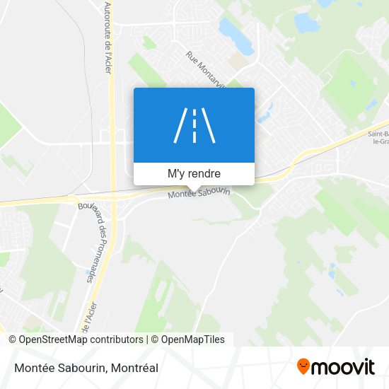 Montée Sabourin plan