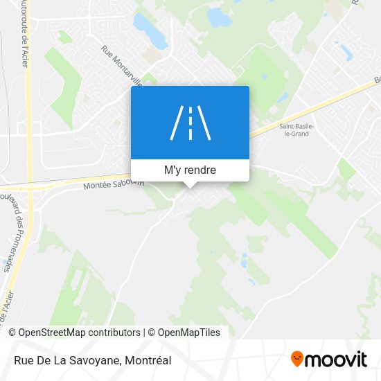 Rue De La Savoyane plan