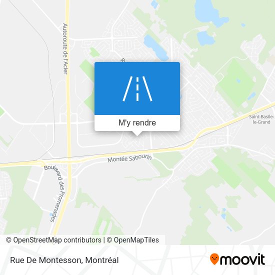 Rue De Montesson plan