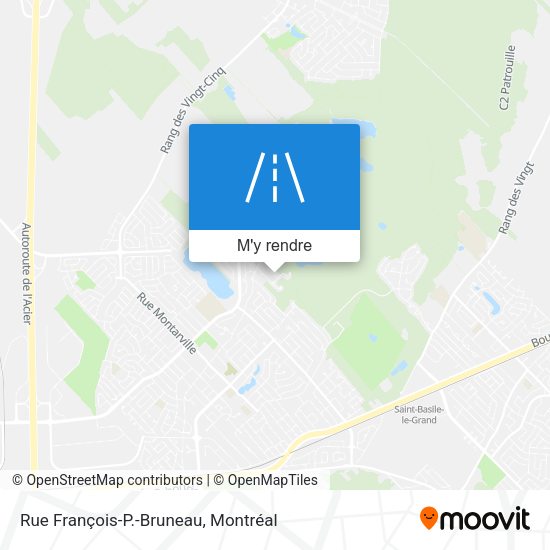 Rue François-P.-Bruneau plan