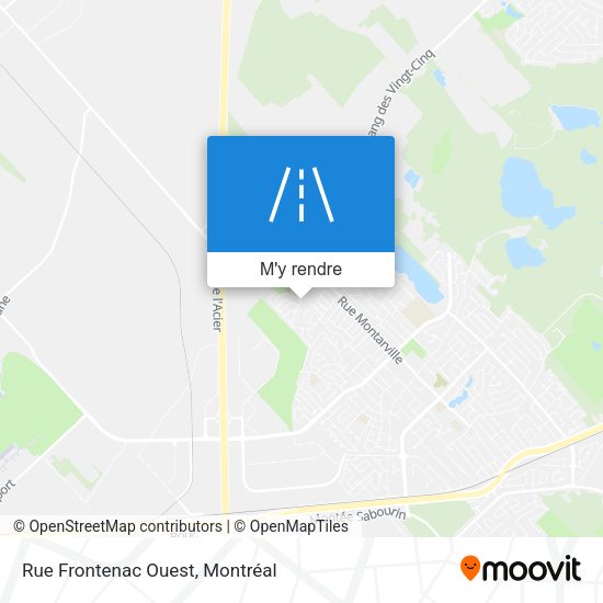 Rue Frontenac Ouest plan