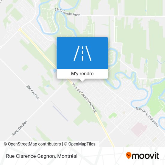 Rue Clarence-Gagnon plan