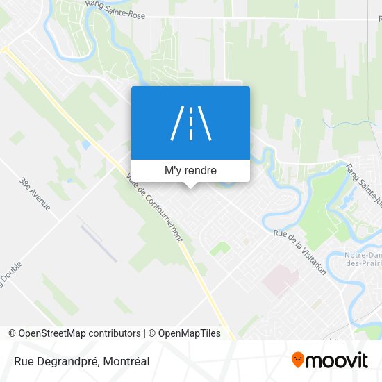 Rue Degrandpré plan