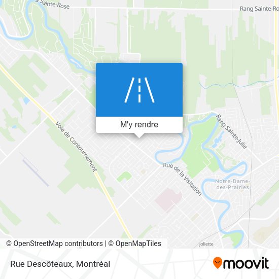Rue Descôteaux plan