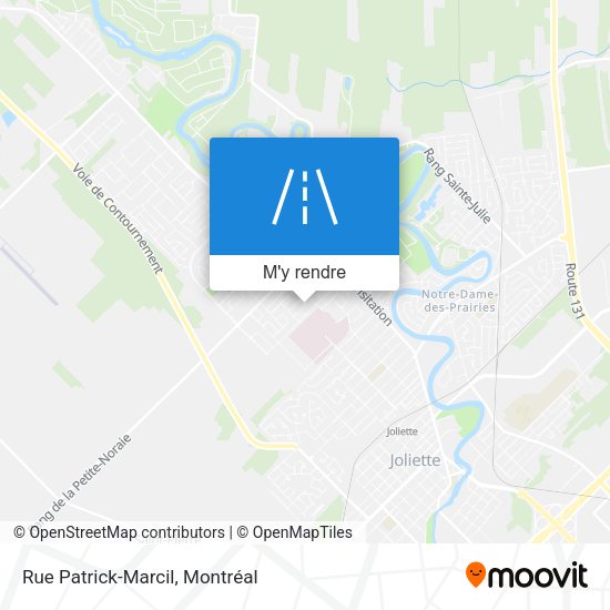 Rue Patrick-Marcil plan