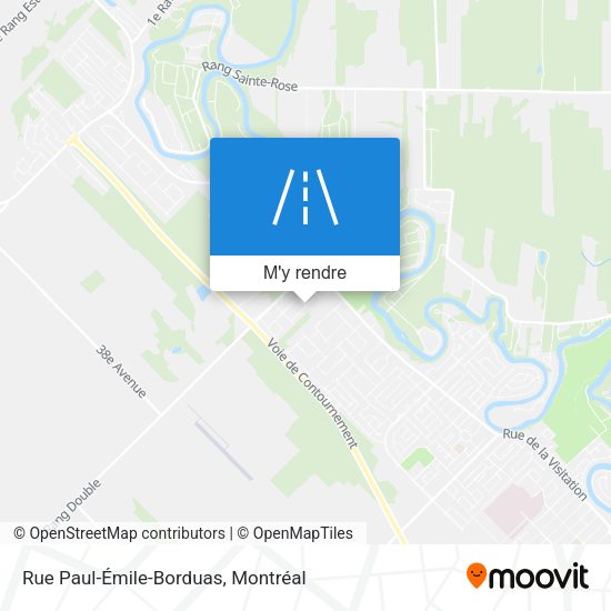 Rue Paul-Émile-Borduas plan