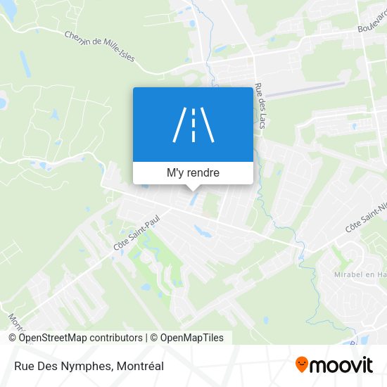 Rue Des Nymphes plan