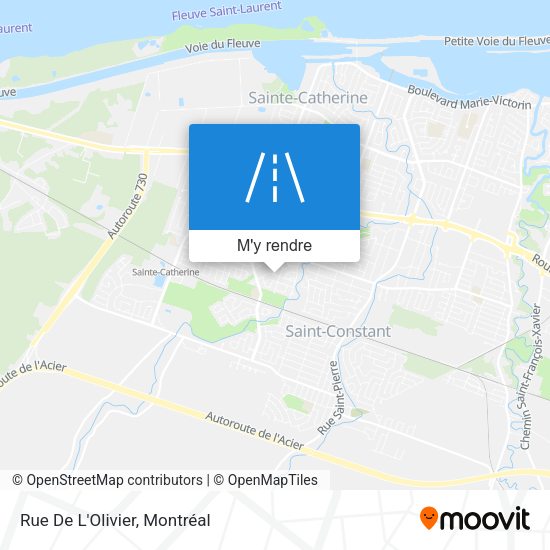 Rue De L'Olivier plan