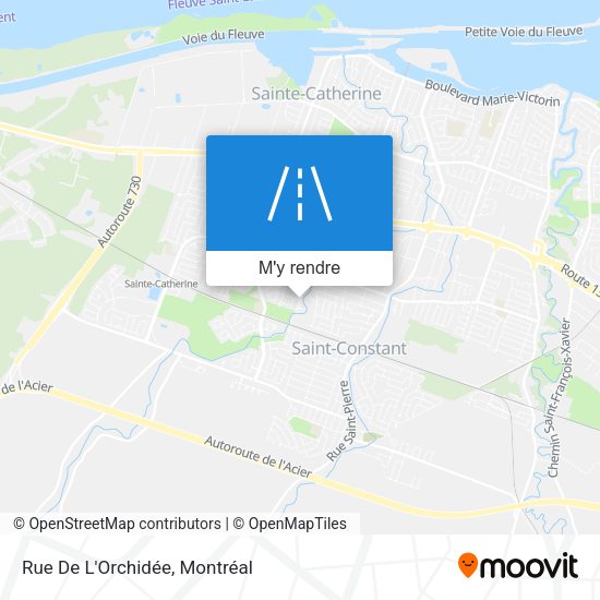 Rue De L'Orchidée plan