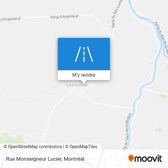 Rue Monseigneur Lucier plan