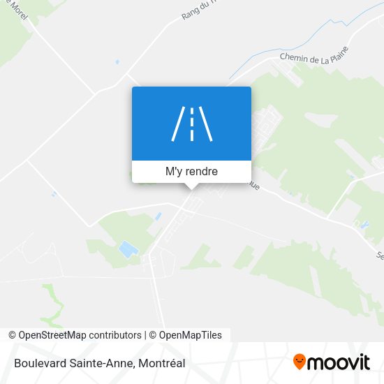 Boulevard Sainte-Anne plan