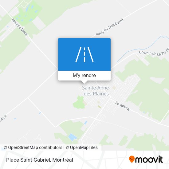 Place Saint-Gabriel plan