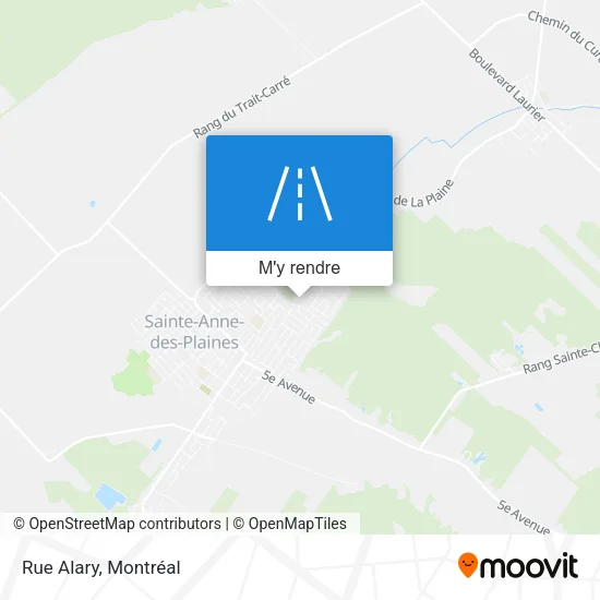Rue Alary plan