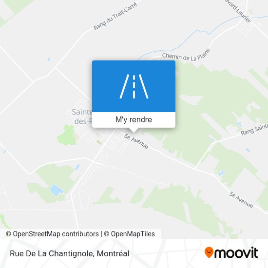 Rue De La Chantignole plan