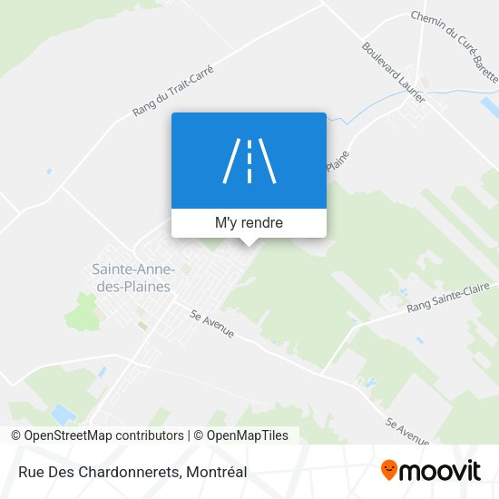 Rue Des Chardonnerets plan