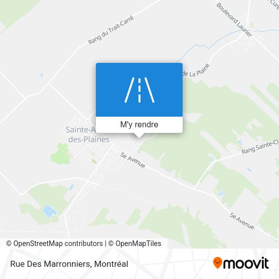 Rue Des Marronniers plan
