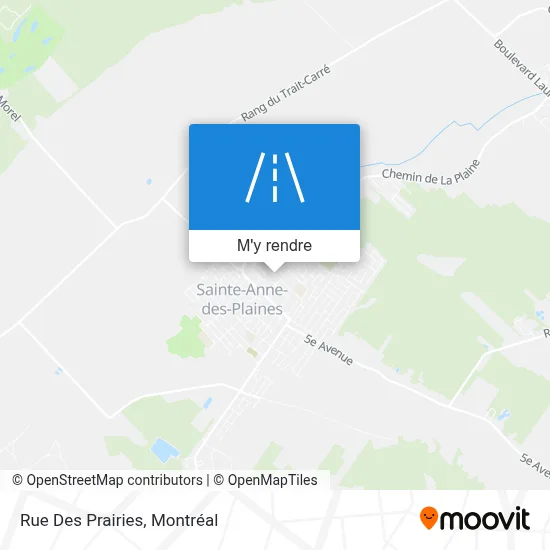 Rue Des Prairies plan