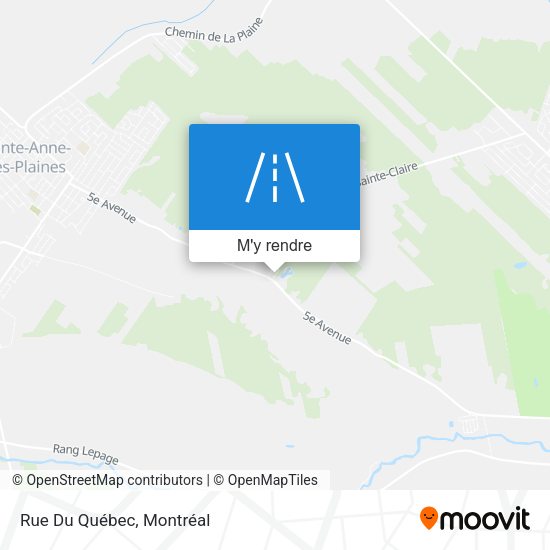Rue Du Québec plan