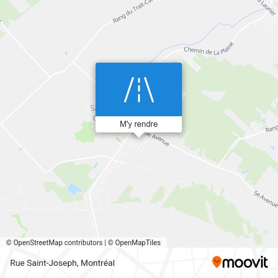 Rue Saint-Joseph plan
