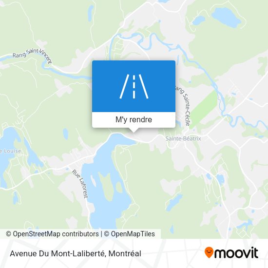 Avenue Du Mont-Laliberté plan