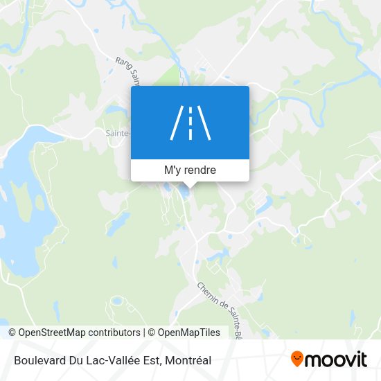 Boulevard Du Lac-Vallée Est plan