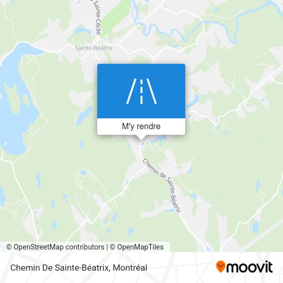 Chemin De Sainte-Béatrix plan