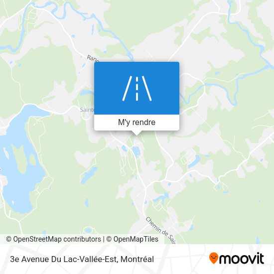 3e Avenue Du Lac-Vallée-Est plan