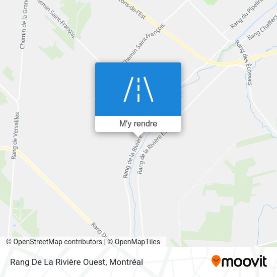Rang De La Rivière Ouest plan