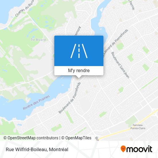 Rue Wilfrid-Boileau plan