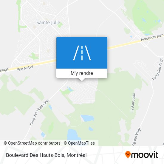 Boulevard Des Hauts-Bois plan