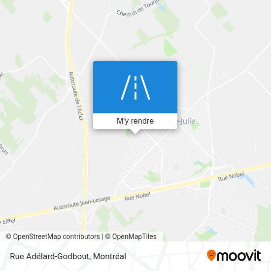 Rue Adélard-Godbout plan