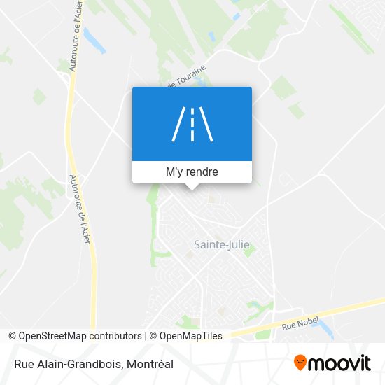 Rue Alain-Grandbois plan