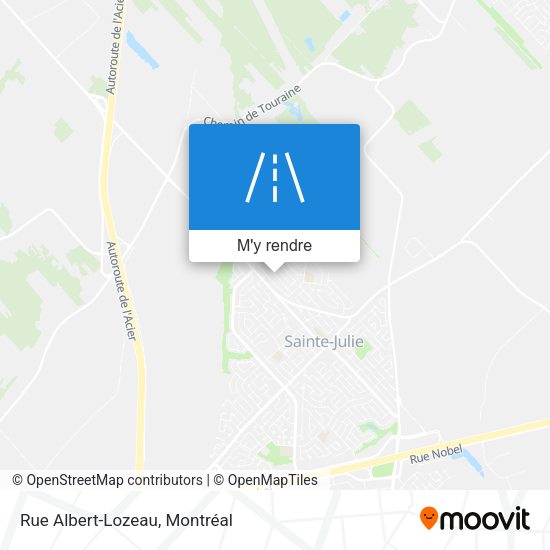 Rue Albert-Lozeau plan
