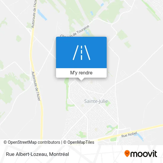 Rue Albert-Lozeau plan