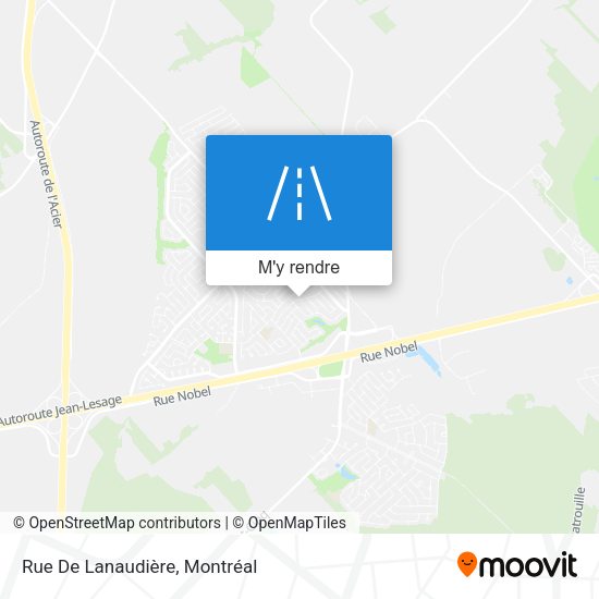 Rue De Lanaudière plan
