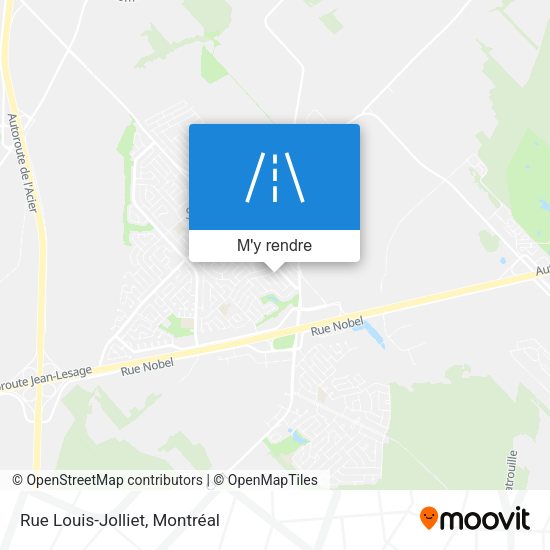Rue Louis-Jolliet plan